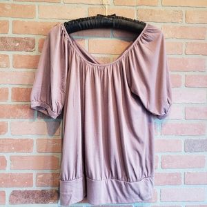 Mauve Open Back Tee